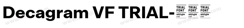 Decagram VF TRIAL字体转换